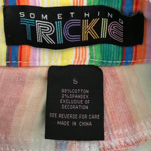 COPY - Something Trickie Multi-color Striped Shor… - Picture 4 of 4